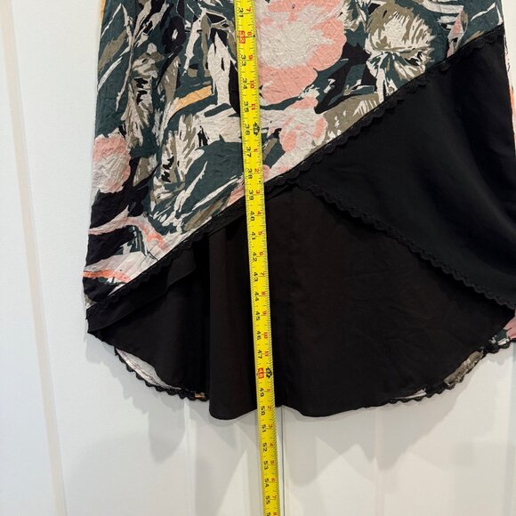 Club Monaco Kittrick Silk Slip Dress Women’s 2 Floral Print Midi Asymmetrical - Picture 10 of 14